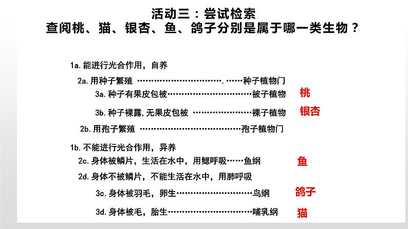 14.2 生物检索表（课件）七年级下册生物08