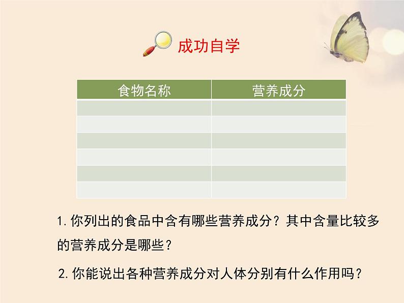 济南版七年级下册《食物的营养成分》 PPT课件04