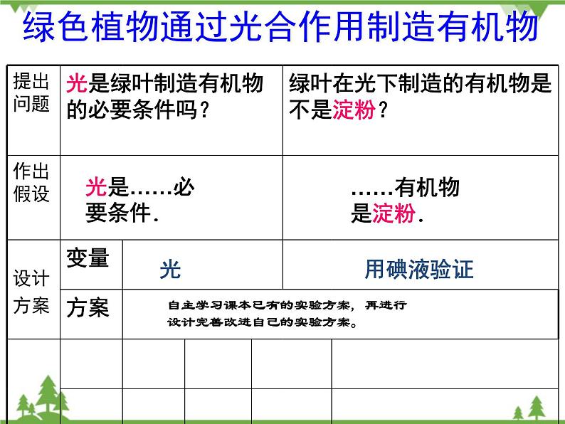 鲁科版（五四学制）生物六年级下册 第四章 绿色植物是生物圈中有机物的制造者 ppt课件05