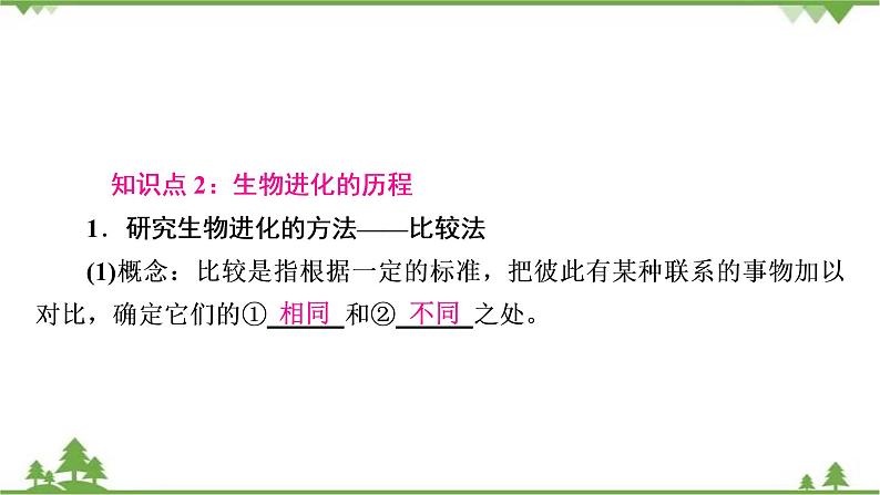 2021年生物中考人教版复习课件：第7单元 第3章 生命起源和生物进化08