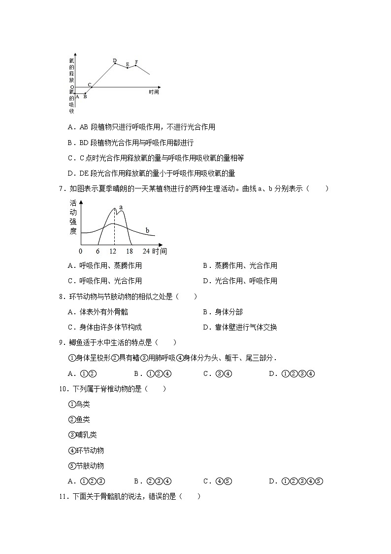 2020-2021学年山东省枣庄市台儿庄区七年级（上）期末生物试卷    解析版02