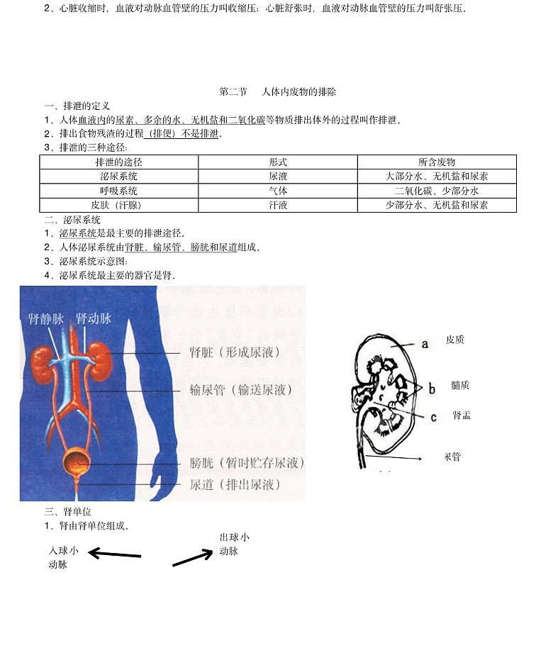 【苏科版】八年级生物上册知识点复习总结03