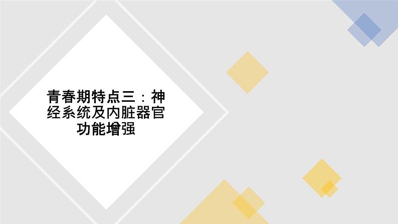 人教版七年级下册生物1.3 青春期 PPT课件+视频06