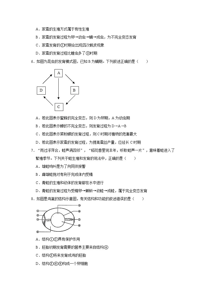 2020-2021学年山东省临沂市莒南县八年级（上）期末生物试卷     解析版02