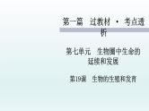 2021届生物中考复习 第19课 生物的生殖和发育 课件PPT