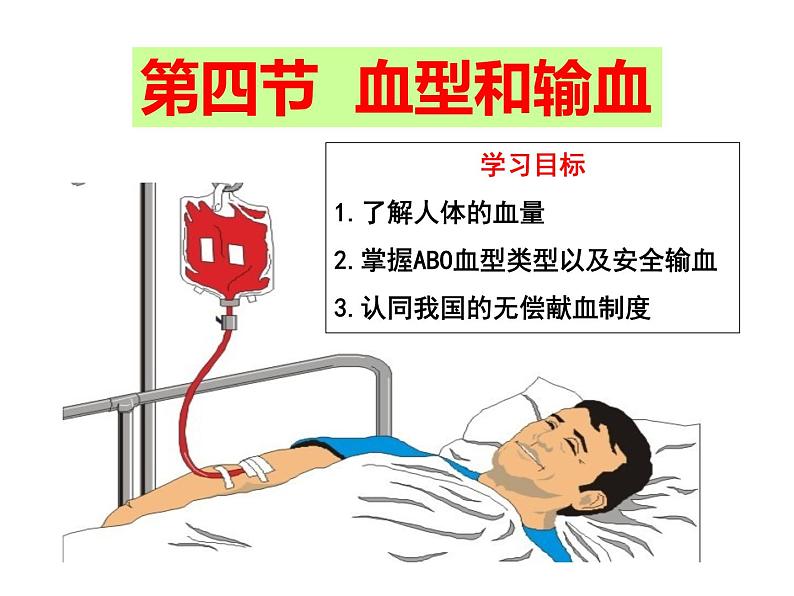 4.4.4 输血与血型 课件 人教版七年级生物下册01