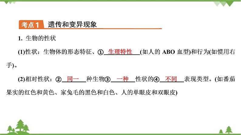 2021年中考生物北师大版复习 第20章 生物的遗传和变异课件07