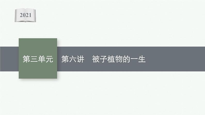 2021年中考生物总复习课件第六讲　被子植物的一生第1页