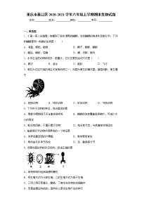 试卷 重庆市綦江区2020-2021学年八年级上学期期末生物试题（word版含答案）