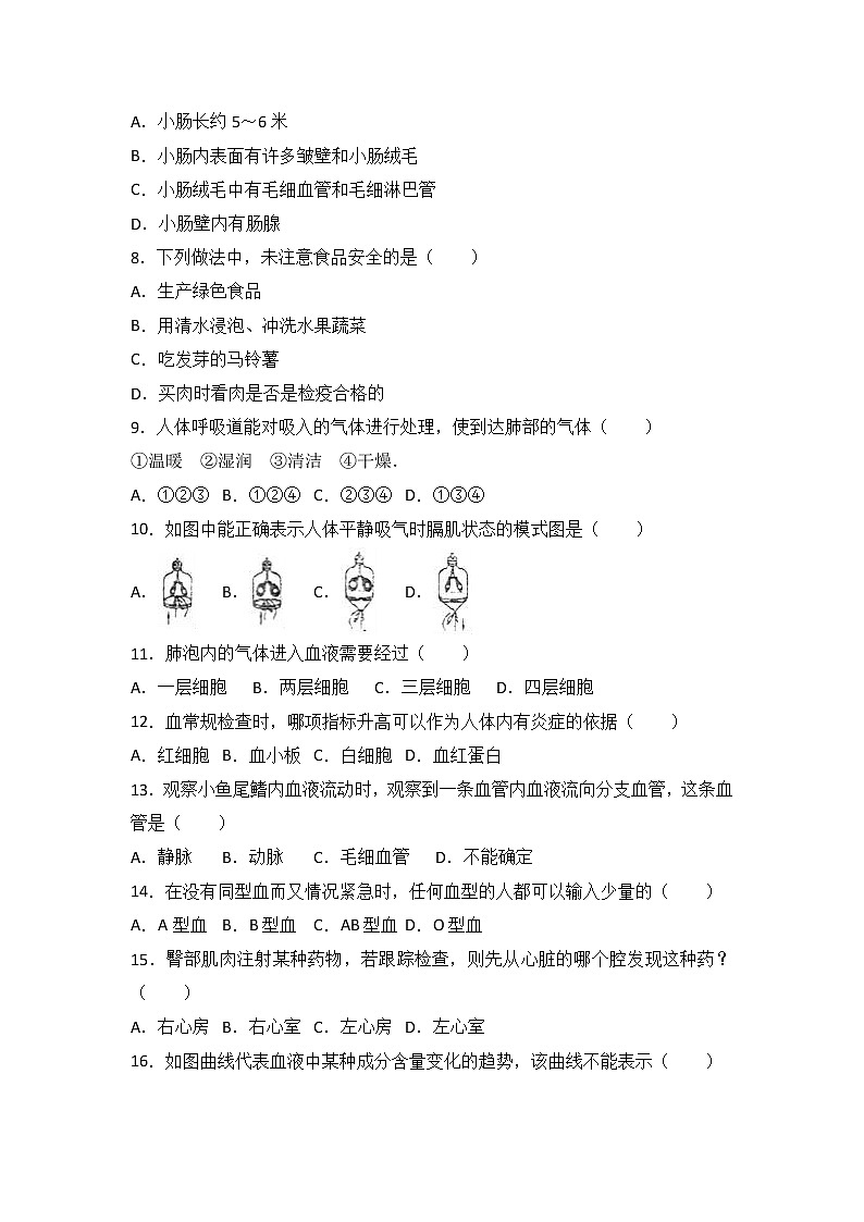 辽宁省葫芦岛市建昌县-学七级（下）期末生物试卷（解析版）02