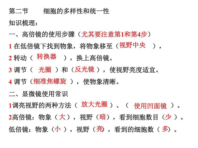 中考生物考点知识点精编课件03