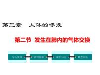 初中生物人教版 (新课标)七年级下册第二节 发生在肺内的气体交换教课内容课件ppt