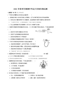 湖北省麻城市2020-2021学年八年级下学期期中联考生物试题（word版 含答案）