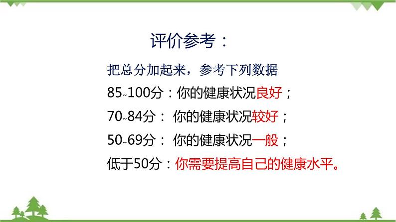 8.3.1 评价自己的健康状况（同步课件）-2020-2021学年八年级下册生物（人教版）05