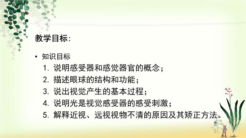 （人教七下）4.6.1 人体对外界环境的感知—眼睛和视觉 课件01