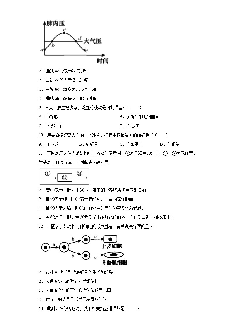 江西省吉安市吉水县2020-2021学年九年级上学期期末生物试题（word版 含答案）03