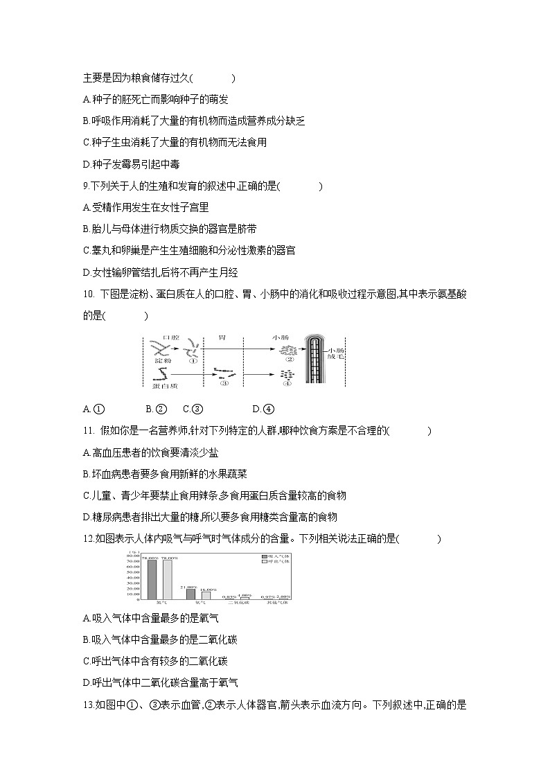2021年广东省中考生物仿真模拟卷(五)第3页