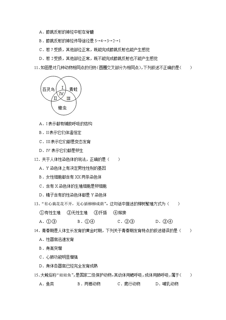 福建省三明市梅列区2021年中考生物仿真试卷（二）解析版03
