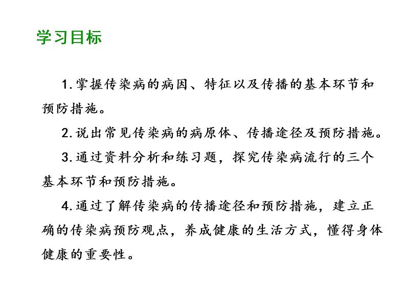 人教版生物八年级下册 8.1.1 传染病及其预防 课件（36张PPT）第2页