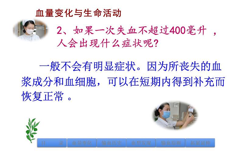 人教版七年级下册4.4 输血和血型课件（23张PPT）06