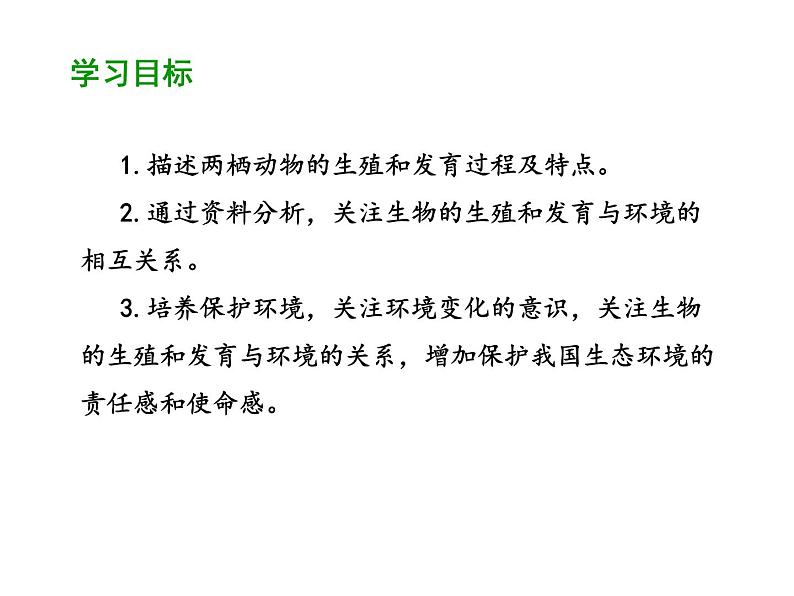 2020-2021学年人教版生物八年级下册 7.1.3 两栖动物的生殖和发育 课件02