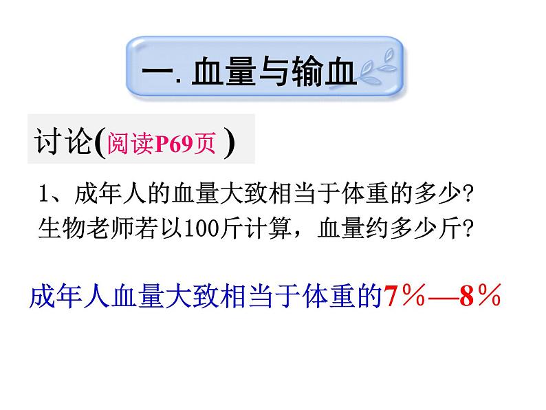 人教版生物七年级下册 4.4.4 输血和血型  课件 （20张PPT）03