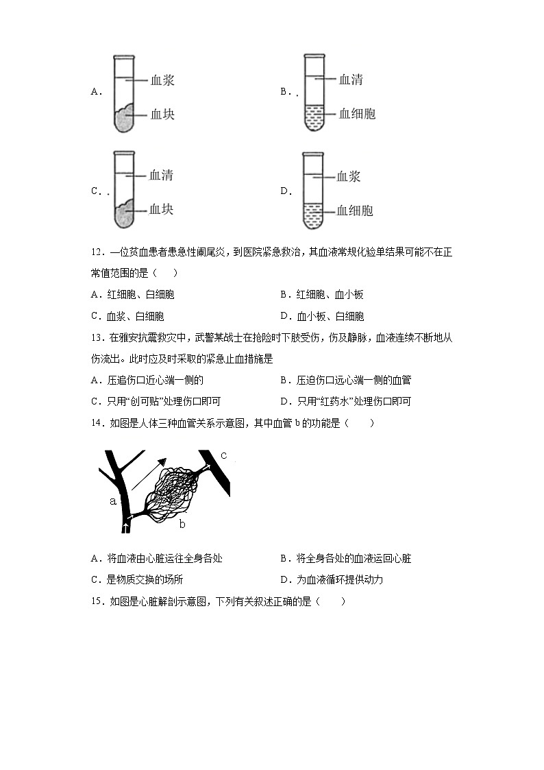 2021年山东省德州市禹城市中考一模生物试题（word版含答案）03