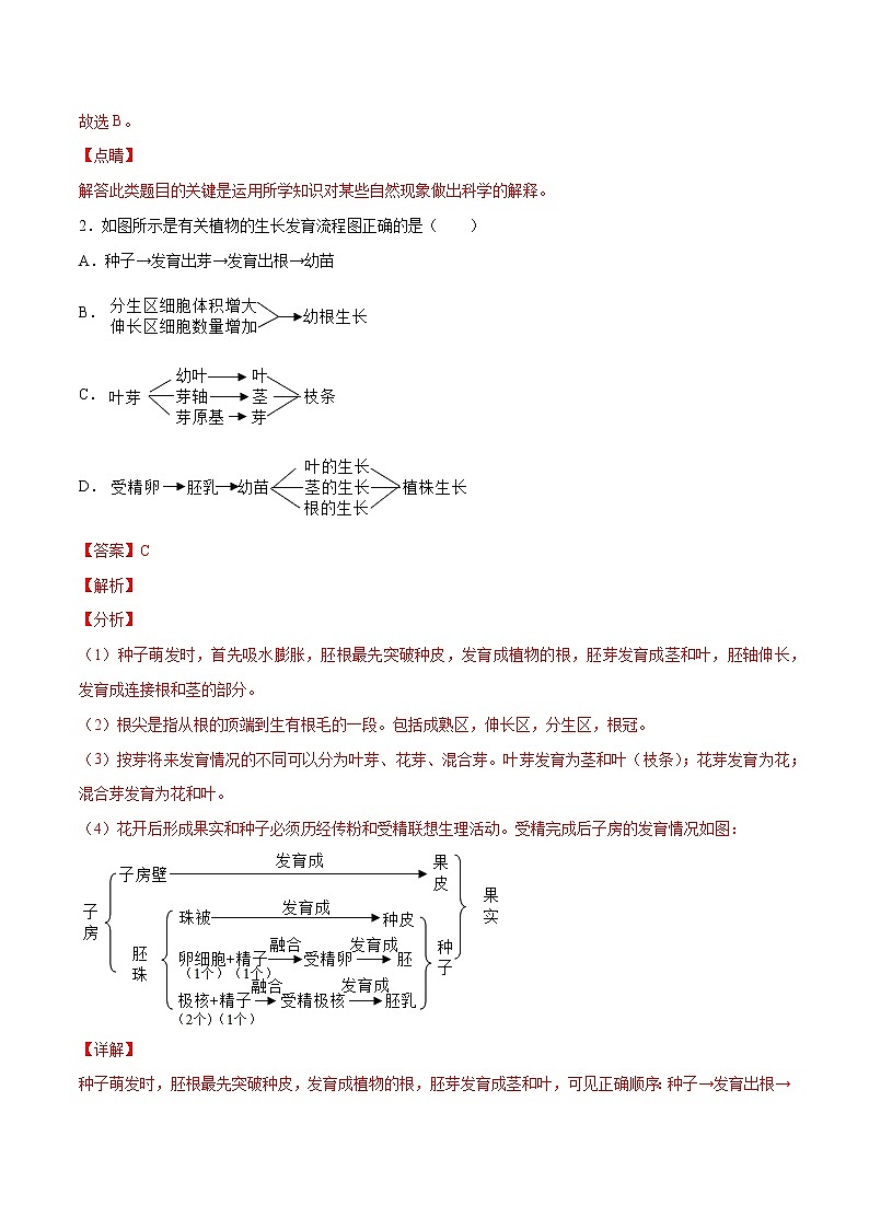备战2021年中考生物【名校地市好题必刷】全真模拟卷（山东专用）（解析版）第2页