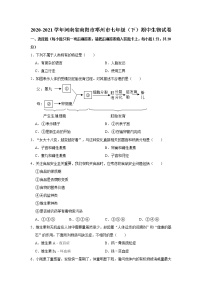 2020-2021学年河南省南阳市邓州市七年级（下）期中生物试卷   解析版