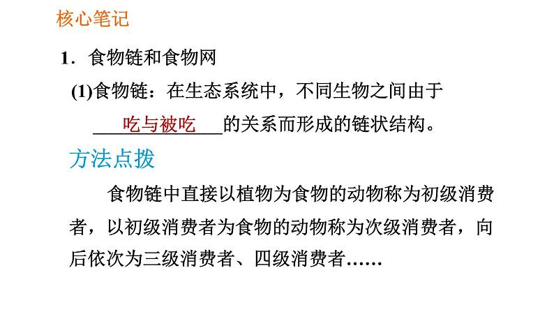 人教版七年级上册生物习题课件 第一单元 1.2.2.2 食物链和食物网02