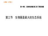 人教版七年级上册生物习题课件 第一单元 1.2.3 生物圈是最大的生态系统
