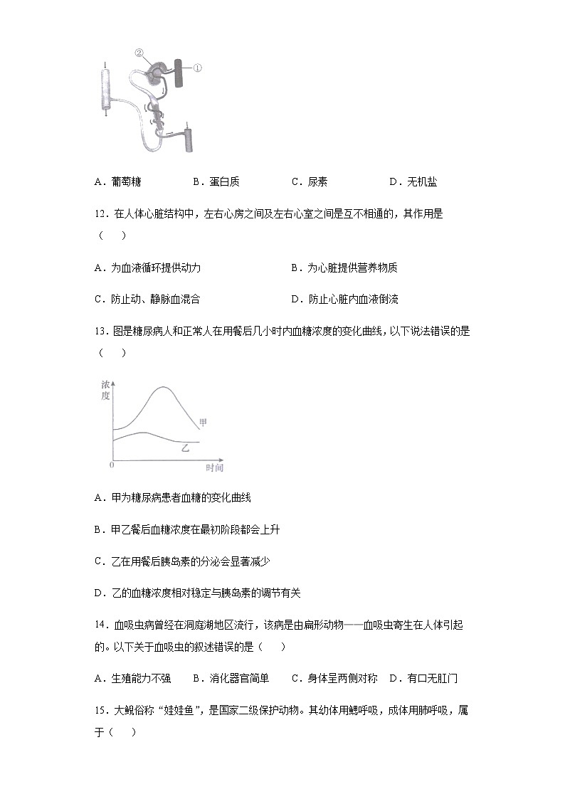 2020年湖南省长沙市中考生物试题03