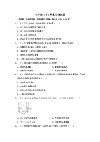 期末水平测试卷5 2020-2021学年七年级下学期生物期末考试试题（word版 含答案）