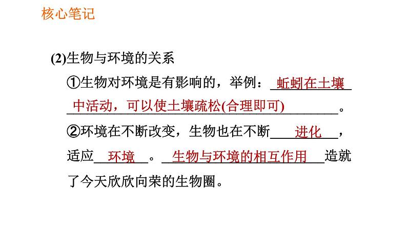 人教版七年级上册生物习题课件 第一单元 1.2.1.2 生物因素对生物的影响及生物对环境的适应和影响05