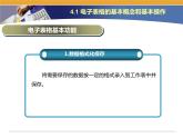 第4课 电子表格的建立 主题一 电子表格的基本概念和基本操作 课件(共13张PPT)