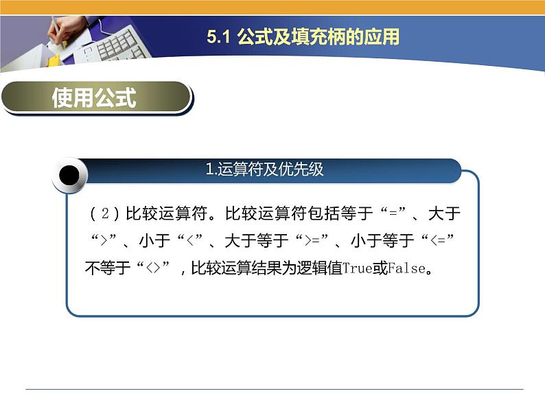 第5课 电子表格数据的统计 主题一 公式及填充柄的应用 课件第3页