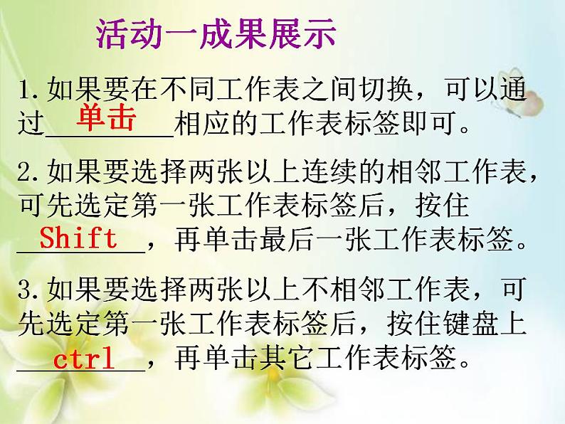 桂教版八年级上册信息技术 1.5 当好工作表管理员 课件（18张PPT）05