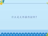 冀教版八年级全一册信息技术课件第13课文件操作控件(共16张PPT)