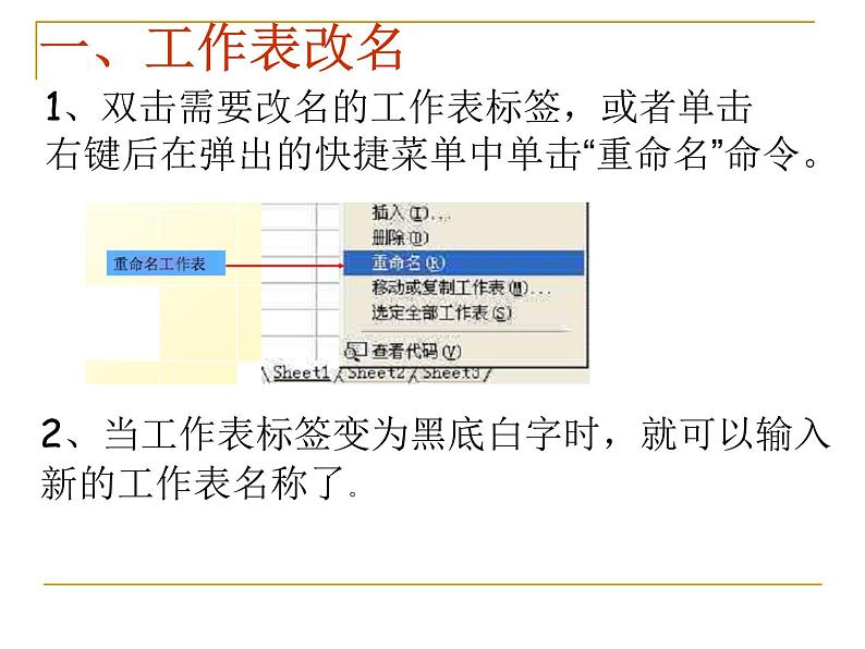 桂教版八年级上册信息技术 1.5当好工作表管理员 课件05