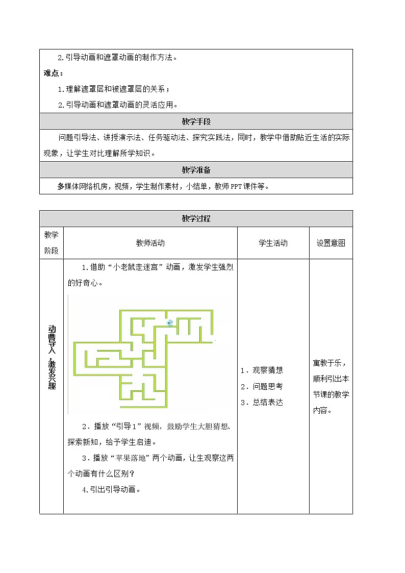活动1 制作引导动画和遮罩动画第2页