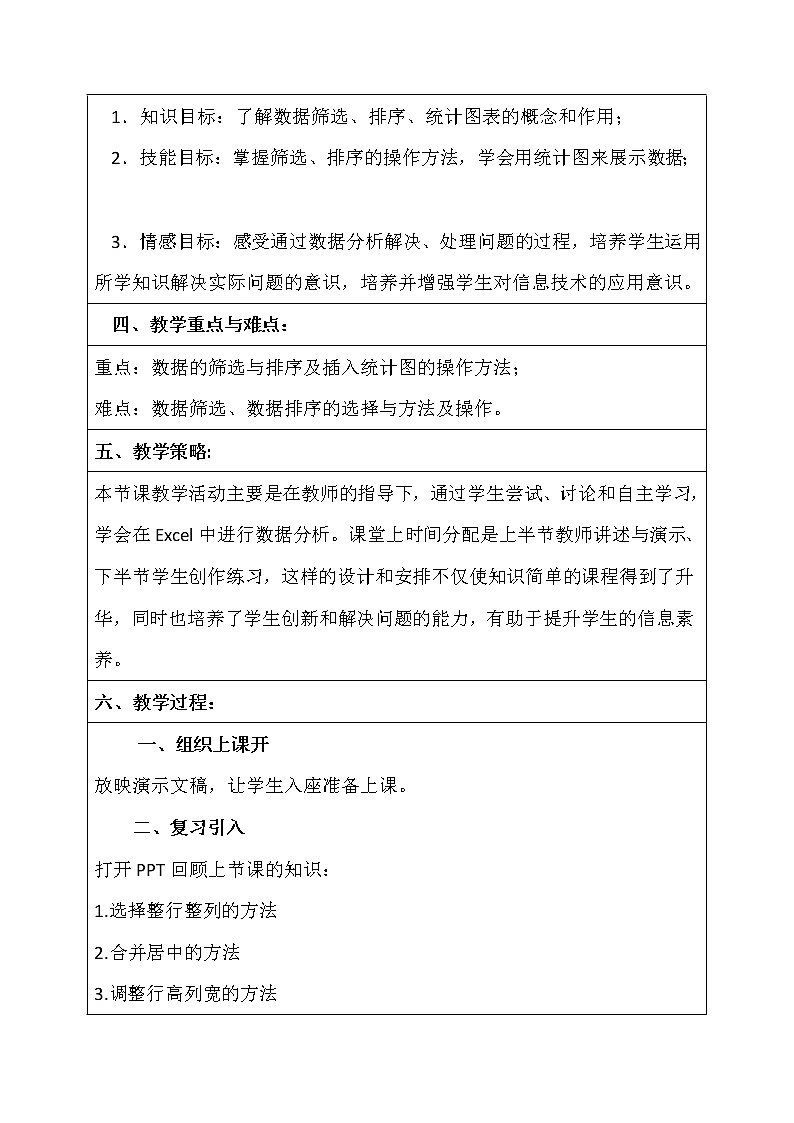 人教版（2015）信息技术 七下 第2章 活动3 数据分析与展示 课件PPT+教案02