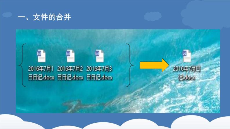 浙教版信息技术七年级上册 第十一课 文件合成 课件02