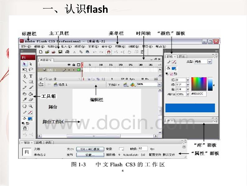 浙教版信息技术八年级下册 第二课 走进Flash 课件 教案 (2)03