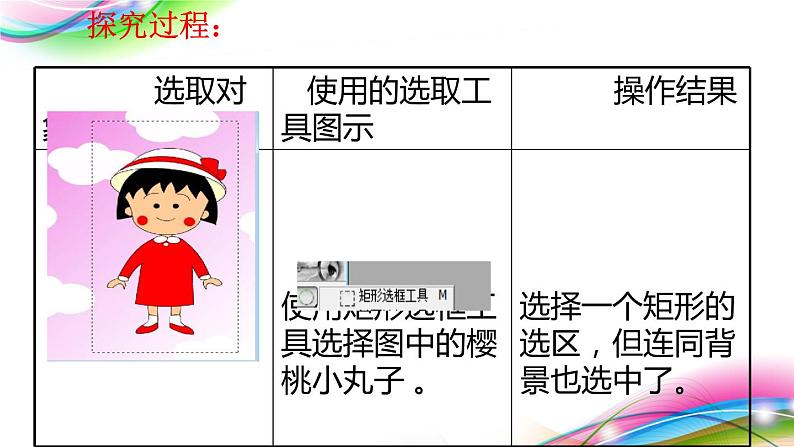 桂科版七年级下册信息技术 3.2建立选区 课件05