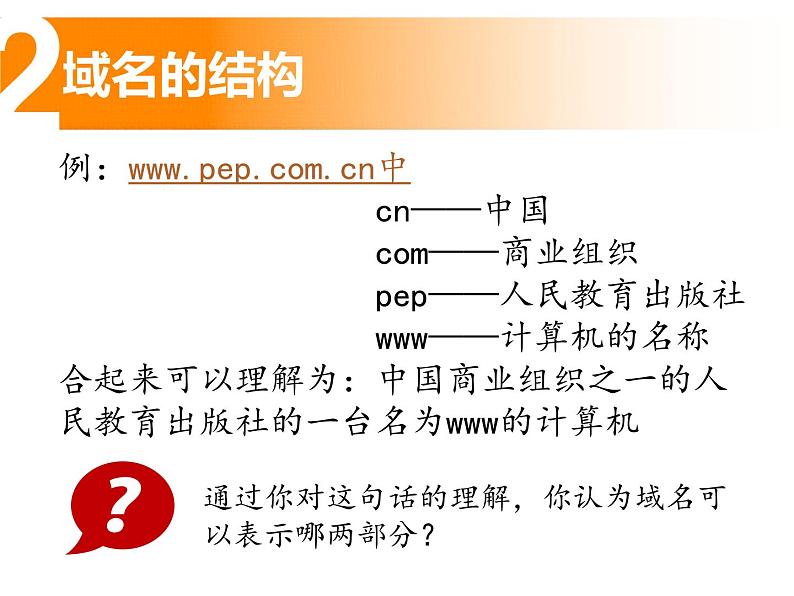 人教（蒙教版）七下信息技术 1.2.2域名 课件05