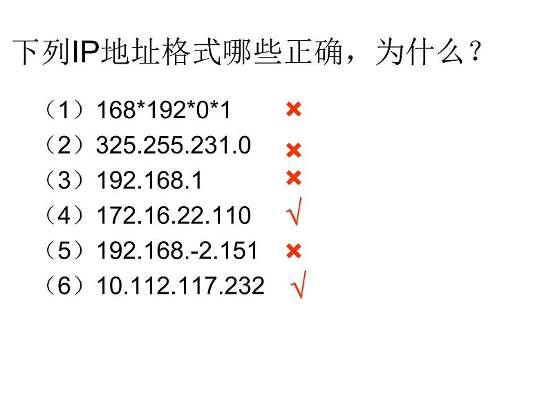 人教（蒙教版）七下信息技术 1.2.1 Ip地址 课件04