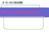 新世纪版（2018）七下信息技术 1.3在表格中输入数据 课件