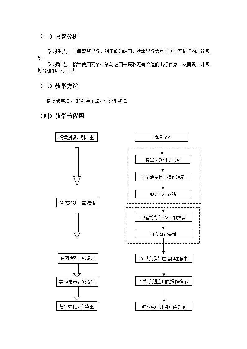 浙教版初中信息技术八年级《智慧出行》教案第2页