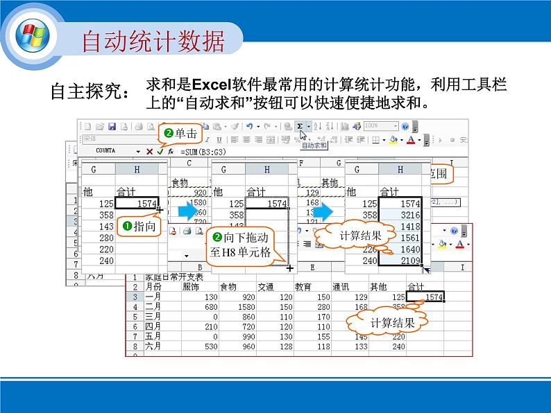 科学版七下信息技术 4.2家庭开支细打算 课件第4页