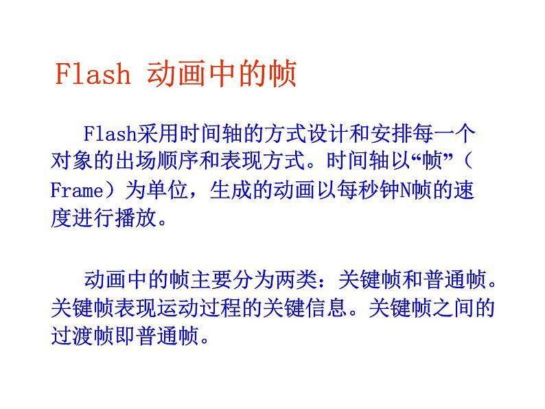 人教（蒙教版）八下信息技术 2.1.1认识Flash的窗口组成 课件第5页